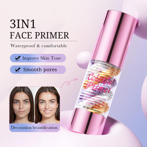 Hydrating Face Primer with Pore Blurring Effect for Smooth Skin, LongLasting Makeup Base 2