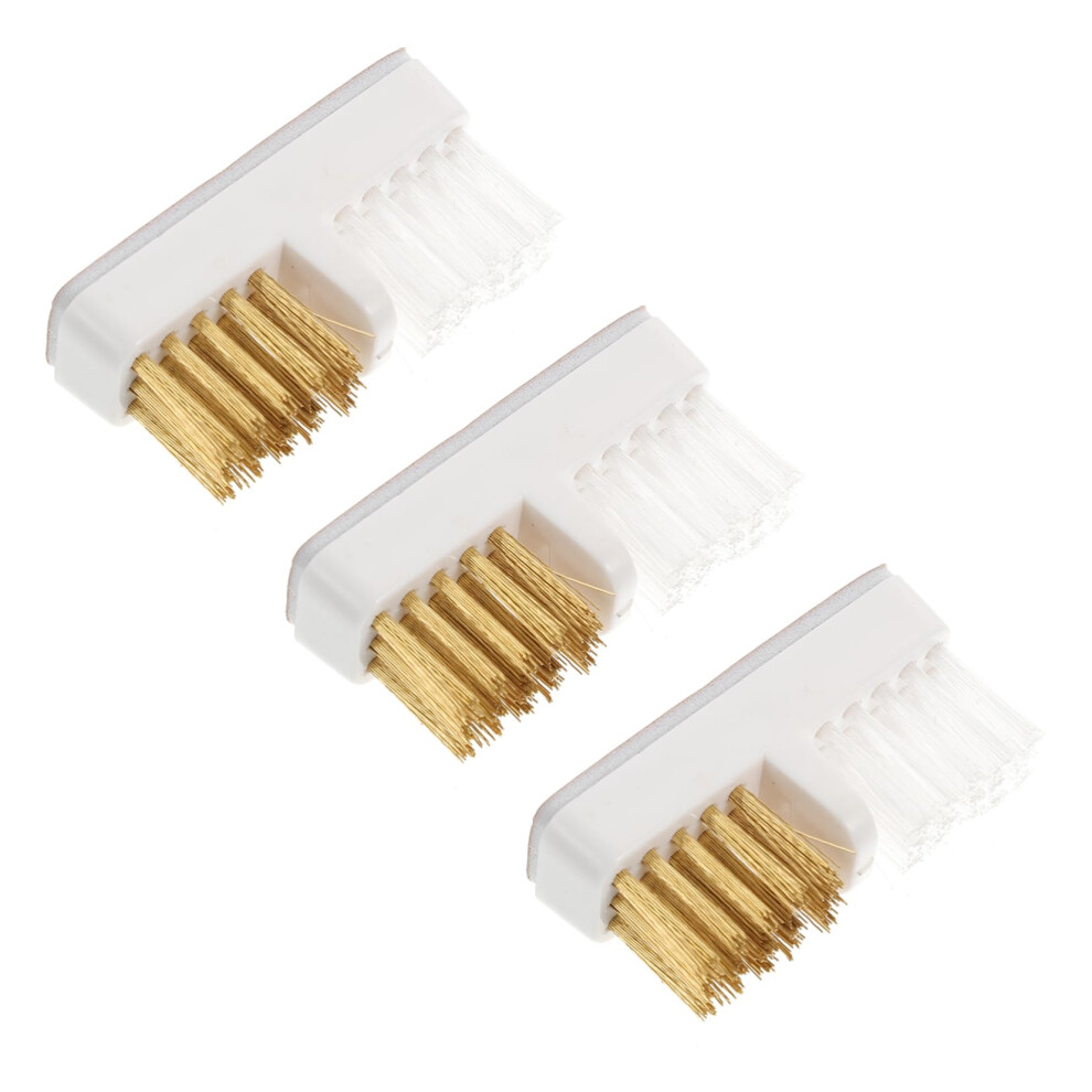 Nail Drill Cleaning Brush Set for Effective Debris Removal, 3pcs Copper Wire Manicure Tool