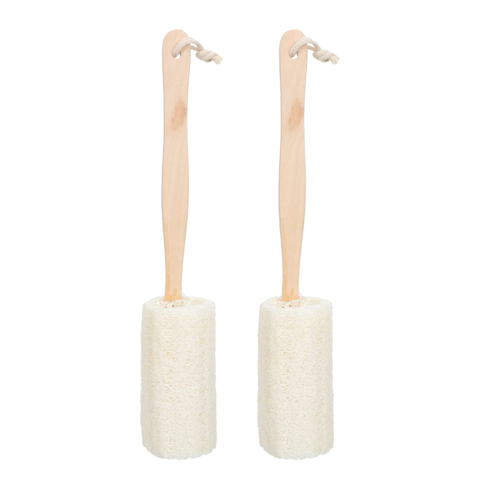 Loofah Bath Brush and Exfoliating Body Scrubber Set for Gentle Skin Cleansing and QuickDry Use