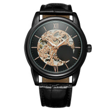 Men's Fashion Watch with Stereo Skeleton Self-Wind Watch Luxury Dress Classic Swiss Style Automatic Mechanical Wristwatch Featuring High Quality Movem