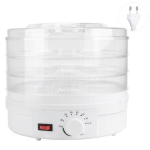 Deshidrator cu temporizator reglabil cu distribuție uniformă a căldurii pentru fructe, legume și carne uscată, unitate profesională cu tăvi