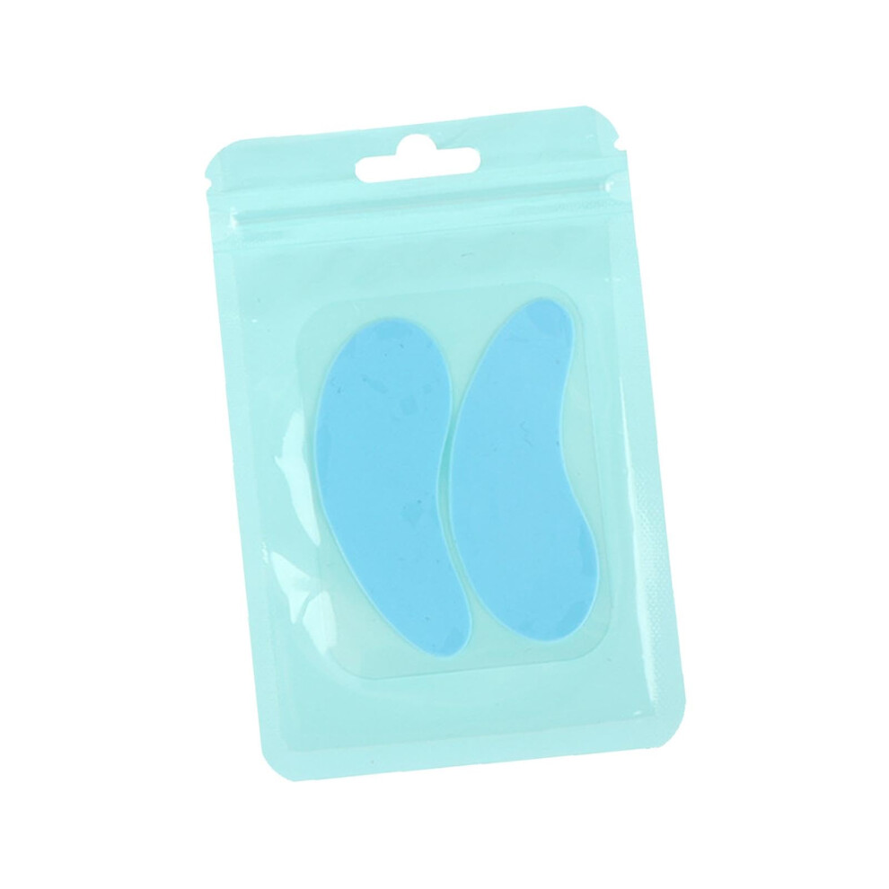 Blue Reusable Silicone Under Eye Pads For Lash Extension And Tinting, Comfortable NonâSlip
