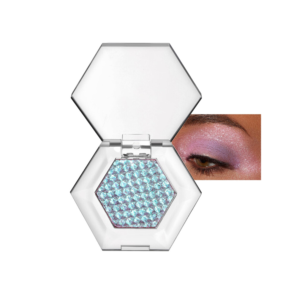 Glitter Eyeshadow Palette with  Pigment Waterproof Chameleon Shades for Long Lasting Blue Makeup