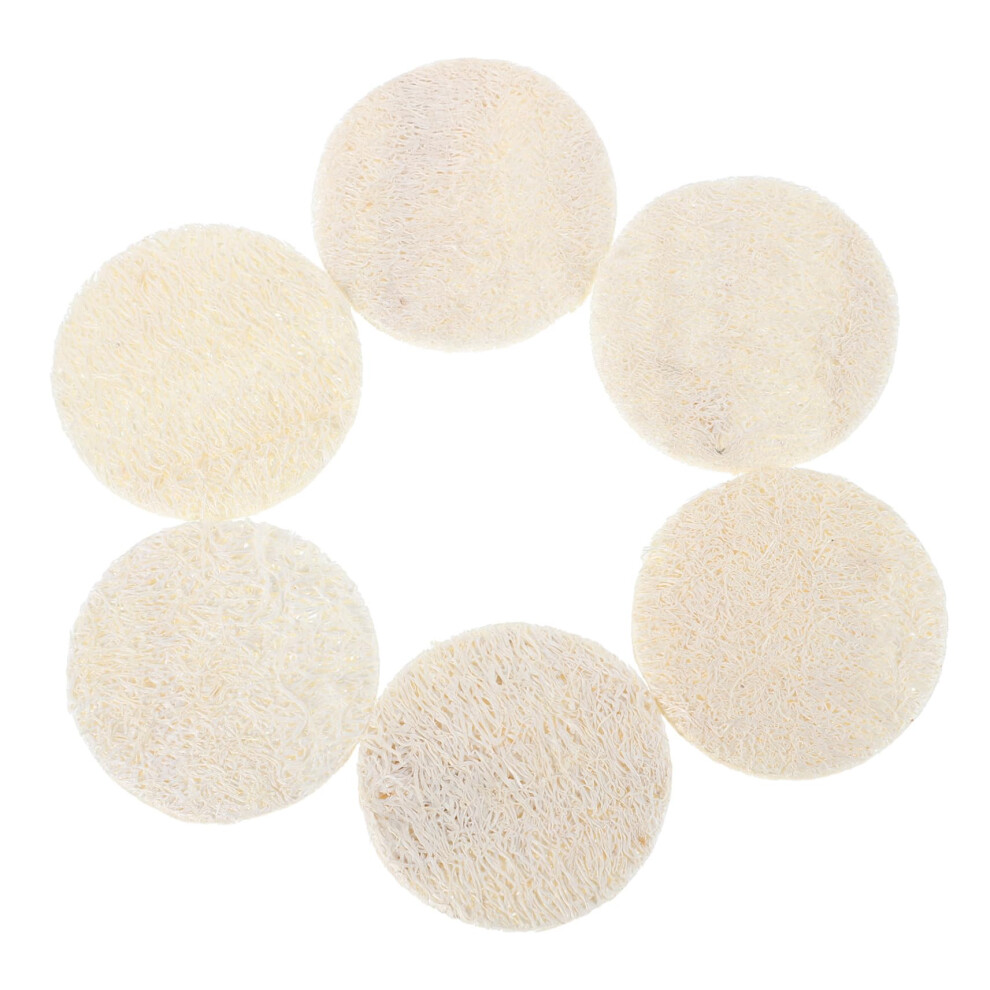 6pcs Facial Loofah Pads Gentle Skin Exfoliation and Makeup Remover for Smooth Face