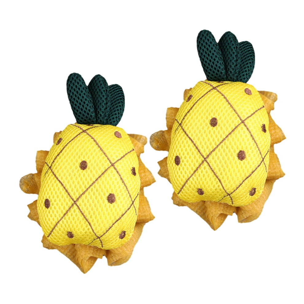 Cactus Shaped Bath Pouf and Exfoliating Mesh Shower Sponge for Gentle FullâBody Cleansing