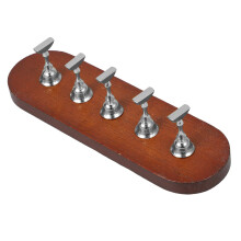 Nail Display Stand with Magnetic Lock Base for Easy Fake Nail Art Practice at Home and Salon