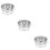 3Pcs Silver Small Metal Buckets Multipurpose Container for Snacks 11
