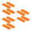 12Pcs Travel-Friendly Orange Rubber Quick Stain Cleaner 9