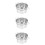 3Pcs Silver Small Metal Buckets Multipurpose Container for Snacks 10