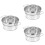 3Pcs Silver Small Metal Buckets Multipurpose Container for Snacks 8