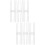 6Pcs Simple White Plastic Doll Stands Reliable Action Figure Holders 9