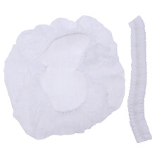 400Pcs Disposable White Caps Breathable for Medical and Food Service