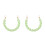 2Pcs Stylish Green Metal Bag Chain Handbag Shoulder Strap Replacement 5
