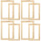 8Pcs Compact Wooden Screen Printing Frames Reusable DIY Supplies 7