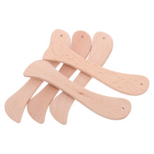 20Pcs Wooden Bookbinding Tools Beige Paper Creaser Folder for Office