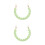 2Pcs Stylish Green Metal Bag Chain Handbag Shoulder Strap Replacement 9