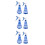 6Pcs Portable Blue Plant Spray Bottle Plastic with Adjustable Nozzle 8