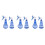 6Pcs Portable Blue Plant Spray Bottle Plastic with Adjustable Nozzle 5