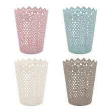 8Pcs Assorted Color Plastic Desktop Organizer Basket Portable Storage