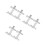 6Pcs Silver Metal Fire Extinguisher Holder Wall Mount Compact Design 9