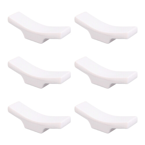 12Pcs Smooth Surface Chopstick Stands White Decorative Racks