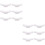 12Pcs Smooth Surface Chopstick Stands White Decorative Racks 8