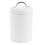 White Vintage Cookie Storage Jar Airtight Tinplate Candy Container 1