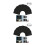 2Pcs Black Chalkboard Sheets Adhesive Stickers for Home Use and Decor 4