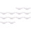 12Pcs Smooth Surface Chopstick Stands White Decorative Racks 6