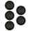 5Pcs Car Dashboard Clock Solar Powered Metal Digital Thermometer Auto 9