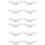 12Pcs Smooth Surface Chopstick Stands White Decorative Racks 7
