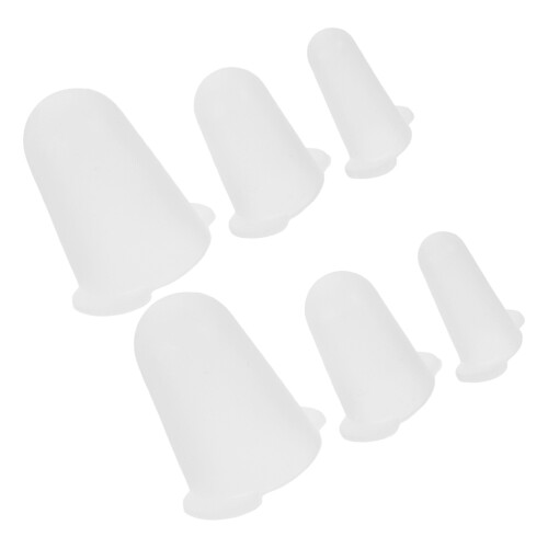 30Pcs White Silicone Piping Tip Protector Caps for Baking Accessories