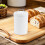 White Vintage Cookie Storage Jar Airtight Tinplate Candy Container 5