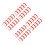 40Pcs Red Plastic Kite Reel Spools with Comfortable Grip Handles 7