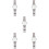 5Pcs White Men Watch Stylish Luminous Steel Strap 8
