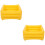2Pcs Sturdy PVC Portable Foot Soaking Basin Inflatable Foot Bath 8
