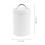 White Vintage Cookie Storage Jar Airtight Tinplate Candy Container 3