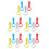 20Pcs Playpen Pull Up Bars Plastic Baby Exercise Rings Assorted Colors 6