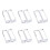 12Pcs Clear Acrylic Sign Holders Multi-Use Table Number Display Stands 1