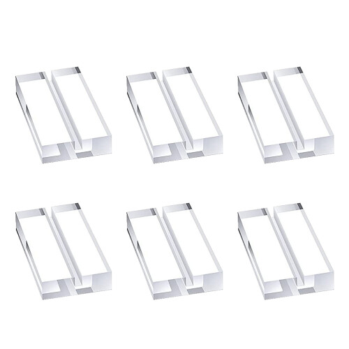 12Pcs Clear Acrylic Sign Holders Multi-Use Table Number Display Stands