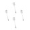 4Pcs Stainless Steel Serving Spoon Fork Combo for Catering Use 5