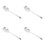 4Pcs Stainless Steel Serving Spoon Fork Combo for Catering Use 10