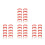 40Pcs Red Plastic Kite Reel Spools with Comfortable Grip Handles 5