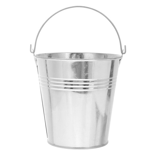 5Pcs Mini Tinplate Buckets Metal Snack and Ice Cube Storage Holders