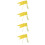 20Pcs Yellow Iron Triangular Flags Yard Marking Flags for Garden Use 9