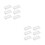 12Pcs Clear Acrylic Sign Holders Multi-Use Table Number Display Stands 8