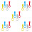 20Pcs Playpen Pull Up Bars Plastic Baby Exercise Rings Assorted Colors 4