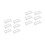 12Pcs Clear Acrylic Sign Holders Multi-Use Table Number Display Stands 6