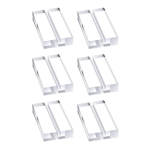 12Pcs Clear Acrylic Sign Holders Multi-Use Table Number Display Stands 2