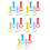 20Pcs Playpen Pull Up Bars Plastic Baby Exercise Rings Assorted Colors 5